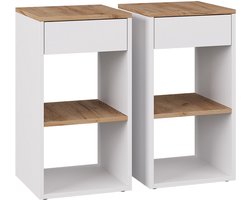 Vicco Dany Nachtkastje – Set van 2 Wit