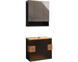 Vicco Eden Badkamermeubelset – 2 delen Antraciet
