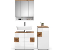 Vicco Eden Badkamermeubelset – 3 delen Wit