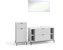 Vicco Eliza Badkamermeubelset – 3 delen Wit