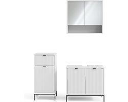 Vicco Eliza Badkamermeubelset – 3 stuks, met midikast Wit