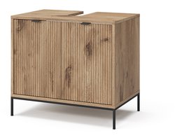 Vicco Eliza Wastafelmeubel – 70 x 63 cm met 2 deuren Viking Eik