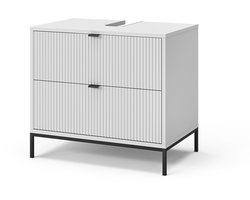 Vicco Eliza Wastafelonderkast – 70 x 63 cm Met 2 uittrekbare laden Wit
