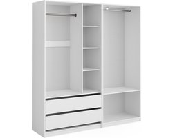 Vicco Elmo Garderobekast – 100 x 200 cm Set van 2 Wit