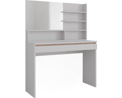 Vicco Emma Kaptafel – 120 cm met spiegelplank Wit