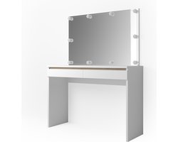 Vicco Emma Kaptafel met licht – 120 cm met LED-verlichting Wit