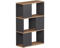 Vicco Eneos Kamerverdeler – 60 x 94 cm Antraciet/gouden eik