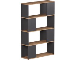 Vicco Eneos Ruimteverdeler – 80 x 124.5 cm Antraciet/gouden eik