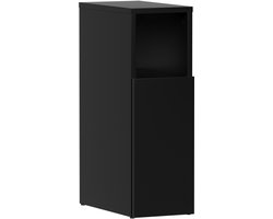 Vicco Enton Nachtkastje – 20 x 59.5 cm met 1 deur Zwart