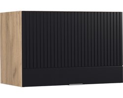 Vicco Fame-Line Keuken Hangkast – 60 cm Plat Zwart gestreept Plat