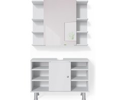 Vicco Fynn Badkamermeubel set – 2 delen, onderkast 80 cm Wit