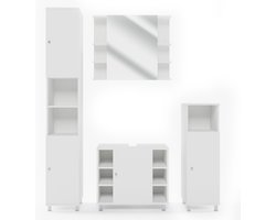 Vicco Fynn Badkamermeubel set – 4 delen Wit