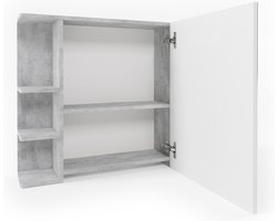 Vicco Fynn Badkamerspiegelkast – 79.6 x 64 cm Beton