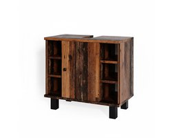Vicco Fynn Wastafelonderkast – 60 x 54 cm Antiek hout