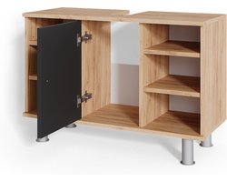 Vicco Fynn Wastafelonderkast – 80 x 54 cm Antraciet