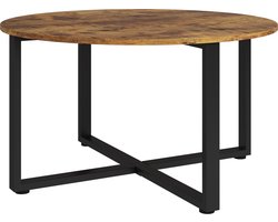 Vicco Fyrk Salontafel – 80 x 47 cm met een metalen frame Antiek hout