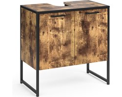Vicco Fyrk Wastafelonderkast – 60 x 60 cm Antiek hout