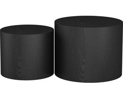 Vicco Giva Salontafel set – 48 x 48 cm Zwart