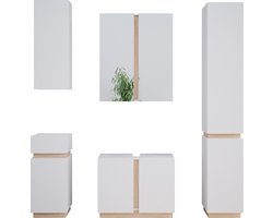 Vicco Gloria Badkamermeubelset – 5 delen Wit