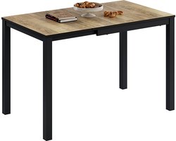 Vicco Granny Eettafel – 120 x 70 cm Uitschuifbaar Eik rustiek/antraciet