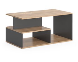 Vicco Hasso Salontafel – 90 x 49.4 cm Eik goud/antraciet