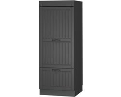 Vicco Hoge kast Fame-Line, Donkergrijs/Antraciet, 60 cm