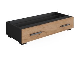 Vicco Ingo Aanbouwmodule – 80 x 17.4 cm met lade Antraciet/gouden eik