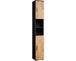 Vicco Irma Badkamerkast – 30 x 192 cm Eik goud/antraciet