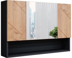 Vicco Irma Badkamerspiegelkast – 80.1 x 55 cm Eik goud/antraciet