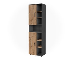 Vicco Irma Hoge kast – 50 x 172 cm met 2 deuren Antraciet/Artisan