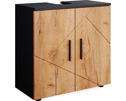 Vicco Irma Wastafelonderkast – 60 x 59 cm Eik goud/antraciet