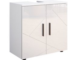 Vicco Irma Wastafelonderkast – 60 x 59 cm Wit Hoogglans