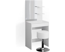 Vicco Isabelle Kaptafel – 60 cm met krukje Wit