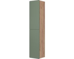 Vicco Izan Hoge kasten – 36.6 x 171.6 cm Groen/gouden eik