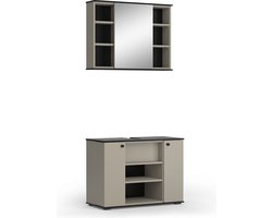Vicco Joli Badkamermeubelset – 2 delen Grijs