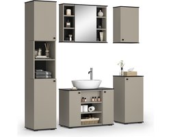 Vicco Joli Badkamermeubelset – 5 delen Grijs