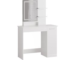 Vicco Julia Kaptafel met licht – 90 cm met LED-spiegel Wit