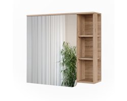 Vicco Karen Spiegelkast – 80 x 75 cm met spiegel Sonoma/blauw