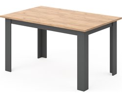 Vicco Karlos Eettafel – 140 x 90 cm Krachtige eik goud