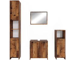 Vicco Kiko Badkamermeubel set – 4 delen Eiken rustiek