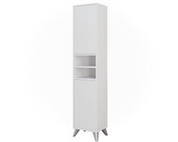 Vicco Leano Badkamermeubel – 38 x 180 cm met 2 deuren Wit