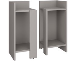 Vicco Lenar Nachtkastje – Set van 2 Grijs