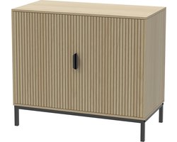 Vicco Lennox Ladekast – 80 x 45 cm met 2 deuren Eiken