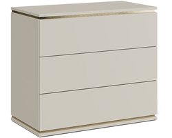Vicco Linette Dressoir – 80 x 70 cm met 3 laden Goud