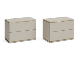 Vicco Linette Nachtkastje – Set van 2 Kasjmier