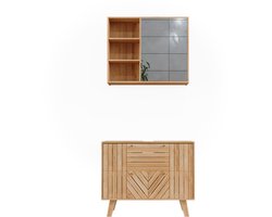 Vicco Lucie Badkamermeubelset – 2 delen Bamboe