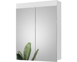 Vicco Luna Badkamerspiegelkast – 60 x 77 cm Wit