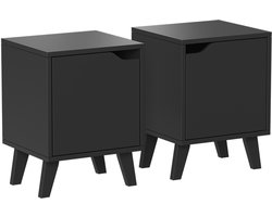 Vicco Malu Nachtkastje – Set van 2 Zwart