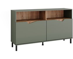 Vicco Marelle Sideboard – 140 x 81.3 cm met 2 deuren Groen/Kunstzinnig