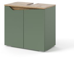 Vicco Marelle Wastafelonderkast – 60 x 57.5 cm met 2 deuren Groen/Kunstzinnig